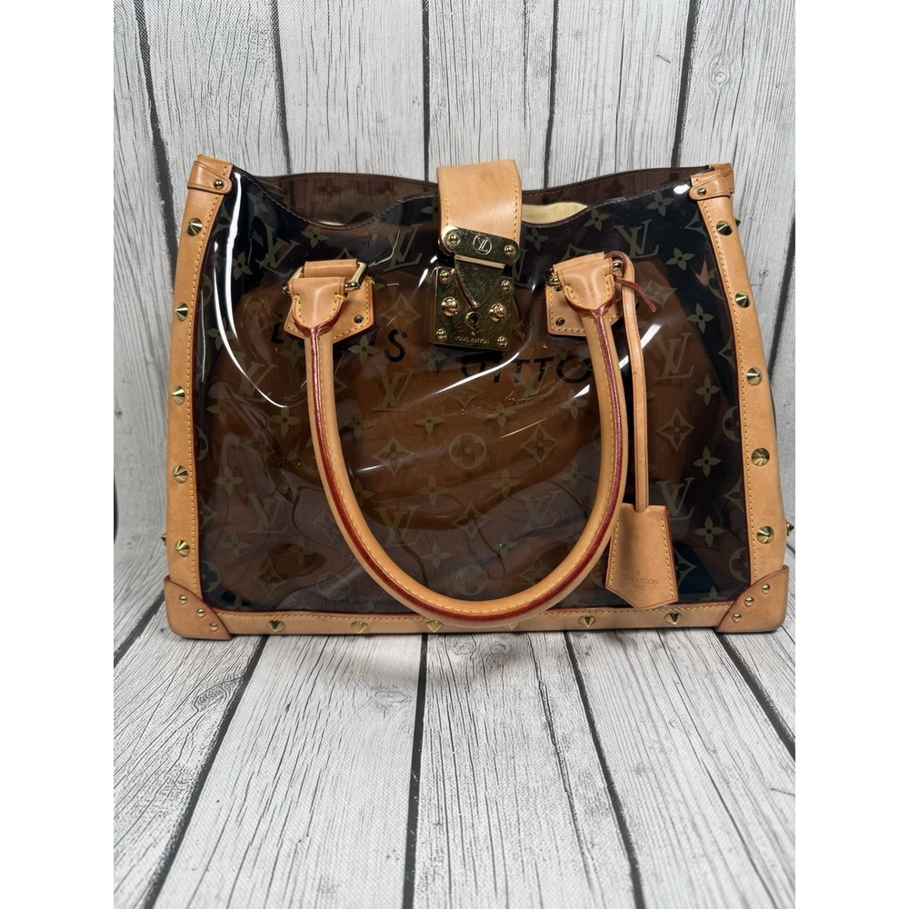 Rare Limited Edition Louis Vuitton Monogram Ambre Neo Cabas MM Tote W/Dust Bag